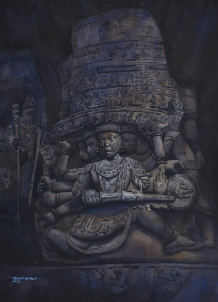 Rawana Lifiting Kailasha